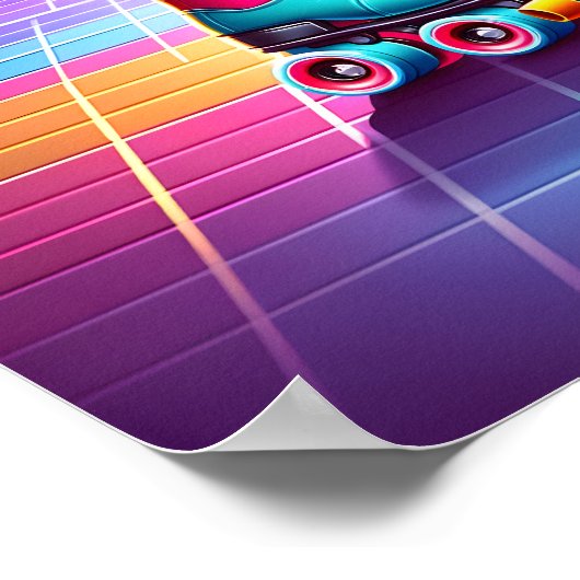 Kleurrijke Disco Sloth Grappige Dancing Sloth Art Poster (Hoek)