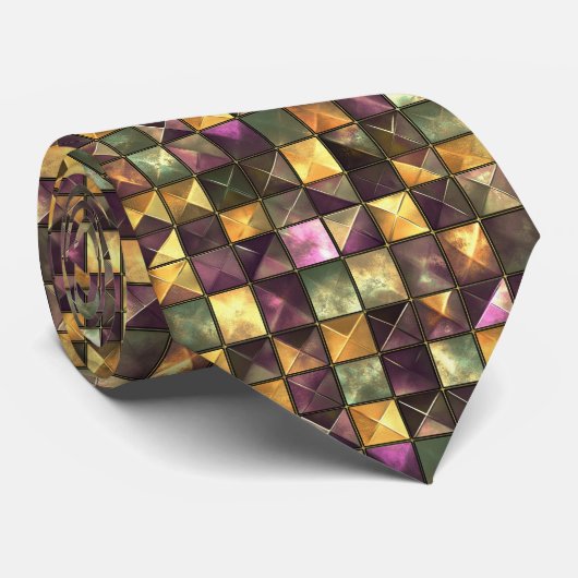 Kleurrijke Disco Stropdas (Opgerold)