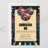 Kleurrijke disco verjaardag kaart (Voorkant)