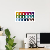 Kleurrijke diskettes poster (Thuiskantoor)