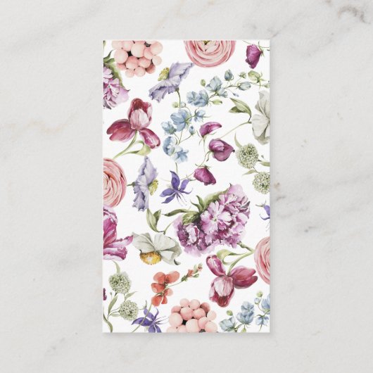 Kleurrijke display douche informatiekaartje (Achterkant)