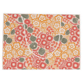 Kleurrijke Disty Bloemen Gift Bag Groot Cadeauzakje (Achterkant)