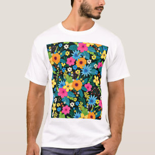 Kleurrijke Ditsy Bloemen Bloemendesign-43785 T-shirt