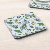 Kleurrijke diverse veren bier onderzetter (Linkerzijde)