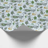 Kleurrijke diverse veren cadeaupapier (Hoek)