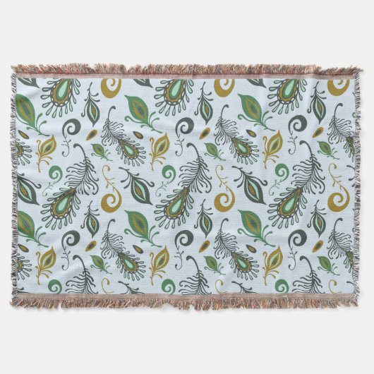 Kleurrijke diverse veren deken (Voorkant)