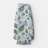 Kleurrijke diverse veren flesjeskoeler (Voorkant)