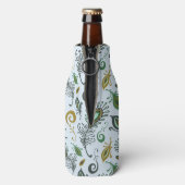 Kleurrijke diverse veren flesjeskoeler (Fles Achterkant)