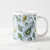 Kleurrijke diverse veren grote koffiekop (Rechts)