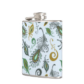 Kleurrijke diverse veren heupfles (Links)