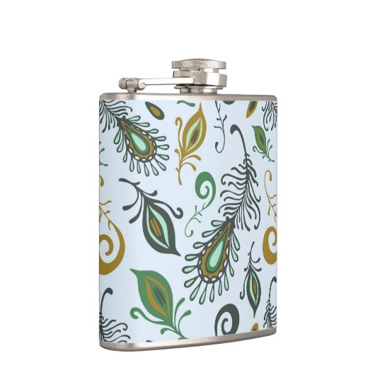 Kleurrijke diverse veren heupfles (Rechts)