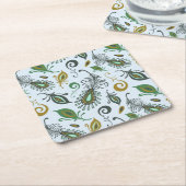 Kleurrijke diverse veren kartonnen onderzetters (Schuin)