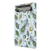 Kleurrijke diverse veren mini klembord (Angled2)