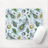 Kleurrijke diverse veren muismat (Met muis)