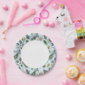 Kleurrijke diverse veren papieren bordje (Feest)