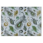 Kleurrijke diverse veren snijplank (Voorkant)