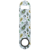 Kleurrijke diverse veren speed flessenopener (Achterkant)