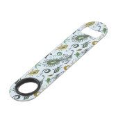 Kleurrijke diverse veren speed flessenopener (Achterkant Gekanteld)