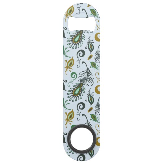 Kleurrijke diverse veren speed flessenopener (Voorkant)