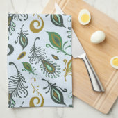 Kleurrijke diverse veren theedoek (Quarter Fold)