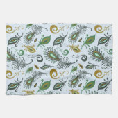 Kleurrijke diverse veren theedoek (Horizontaal)