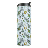 Kleurrijke diverse veren thermosbeker (Gedraaid links)