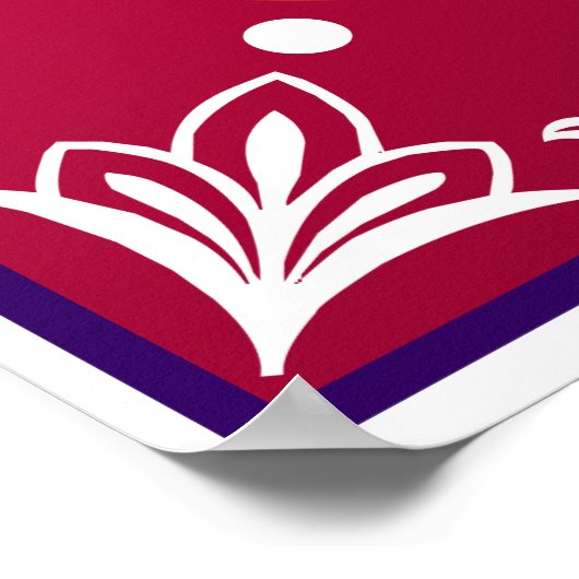 kleurrijke diwali rangoli met voetafdruk poster (Hoek)