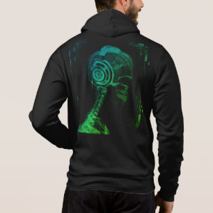 Kleurrijke DJ, Röntgen schedel koptelefoon, Heren Hoodie
