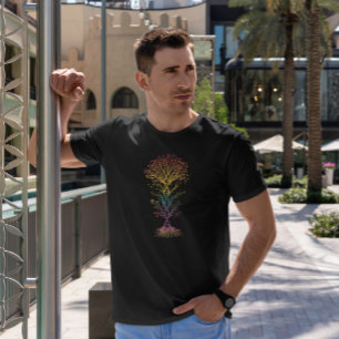 Kleurrijke DNA-boom T-shirt