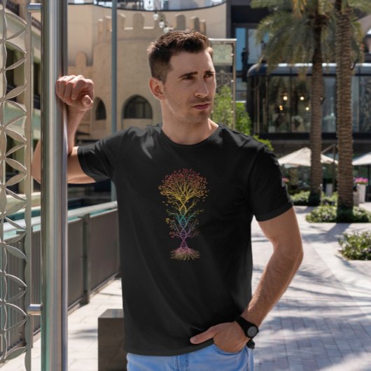 Kleurrijke DNA-boom T-shirt