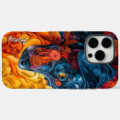 Kleurrijke Doberman Pincher Portret Case-Mate iPhone Case (Achterkant (horizontaal))