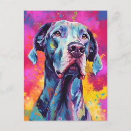 Kleurrijke Dog Briefkaart