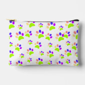 Kleurrijke Dog Paw Print Design, Bewerkbare Paw Kl Etui (Voorkant)