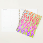 Kleurrijke Dog Paw Print Paisley stijl Planner (Display)