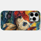 Kleurrijke Doggo Argentinië Portret Case-Mate iPhone Case (Achterkant (horizontaal))