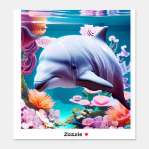 Nietje neutrale vlot Kleurrijke Dolfijnen Stickers | Zazzle.nl