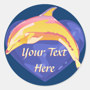 Kleurrijke Dolfijn Stickers