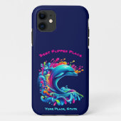 Kleurrijke Dolphin Splash Case-Mate iPhone Case (Achterkant)
