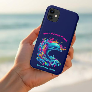 Kleurrijke Dolphin Splash Case-Mate iPhone Case