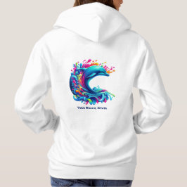 Kleurrijke Dolphin Splash-Fisherman Core Hoodie