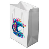 Kleurrijke Dolphin Splash- Medium Cadeauzakje (Achterkant Gekanteld)
