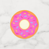 Kleurrijke Donut gepersonaliseerde partij Confetti (Kleine voorkant)