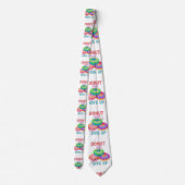 Kleurrijke Donut ooit opgeven Motivatie quotes Stropdas (Achterkant)