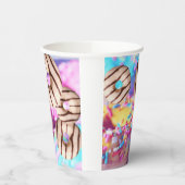 Kleurrijke Donut Style Party Paper Cup Papieren Bekers (Links)