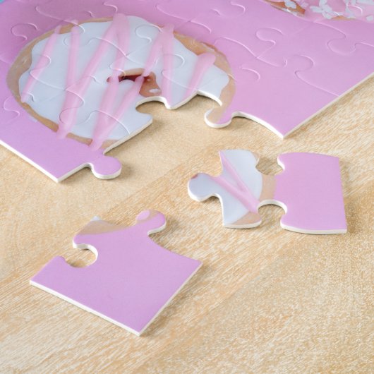 Kleurrijke donuts 5 tot 7 jaar oud 110 stuks legpuzzel (Zijkant)