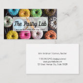 Kleurrijke Donuts Achtergrond | gebak Visitekaartje (Voorkant / Achterkant)