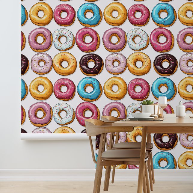 Kleurrijke donuts behang (Creator heeft geüpload)
