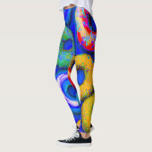 Kleurrijke donuts Blauw Leggings (Links)