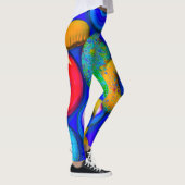 Kleurrijke donuts Blauw Leggings (Rechts)