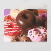 Kleurrijke donuts briefkaart (Voorkant)